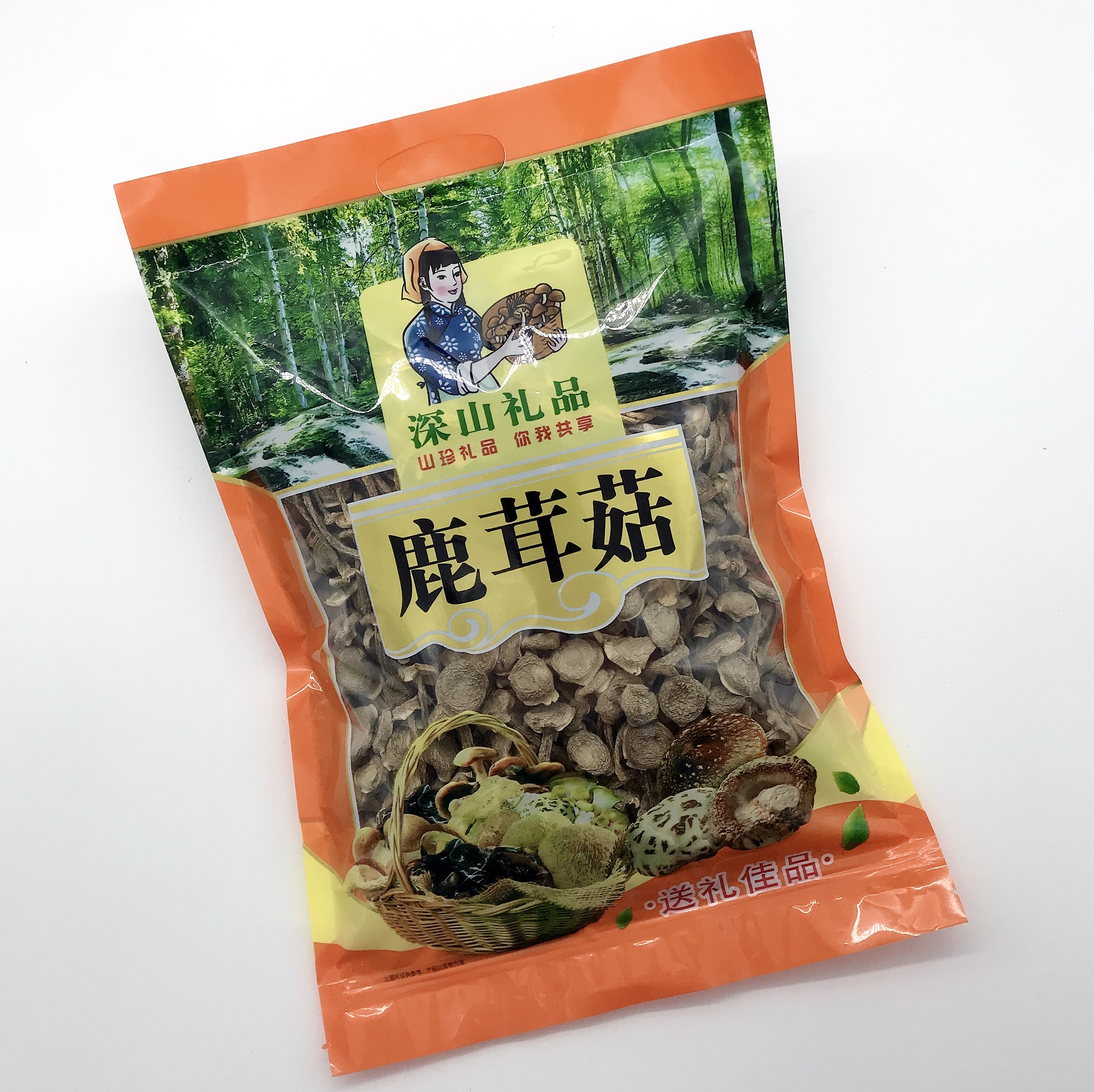 鹿茸菇干货无碎买一送一共发500g