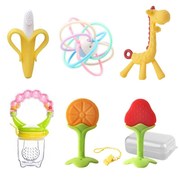 Molar stick baby small mushroom teether can be boiled mouth-desire period baby bites silicone toy music tooth bites artifact