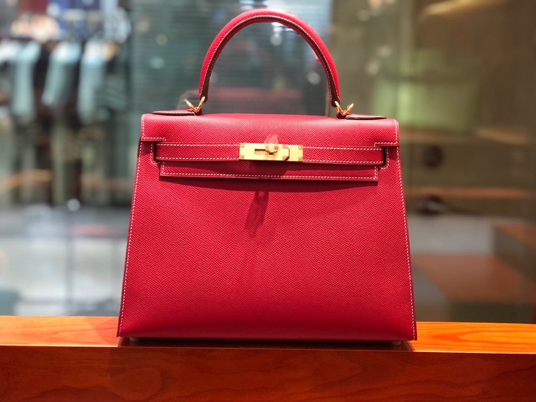 纯手工手缝德国原厂epsom凯莉包二代mini kelly凯丽女包h家小牛皮