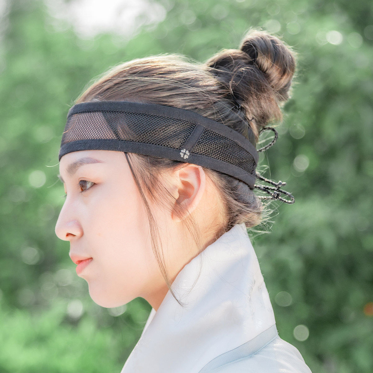 齐胸襦裙女_汉服网巾包邮乌衣巷原创配饰头巾发绳男女百搭发带懒收巾