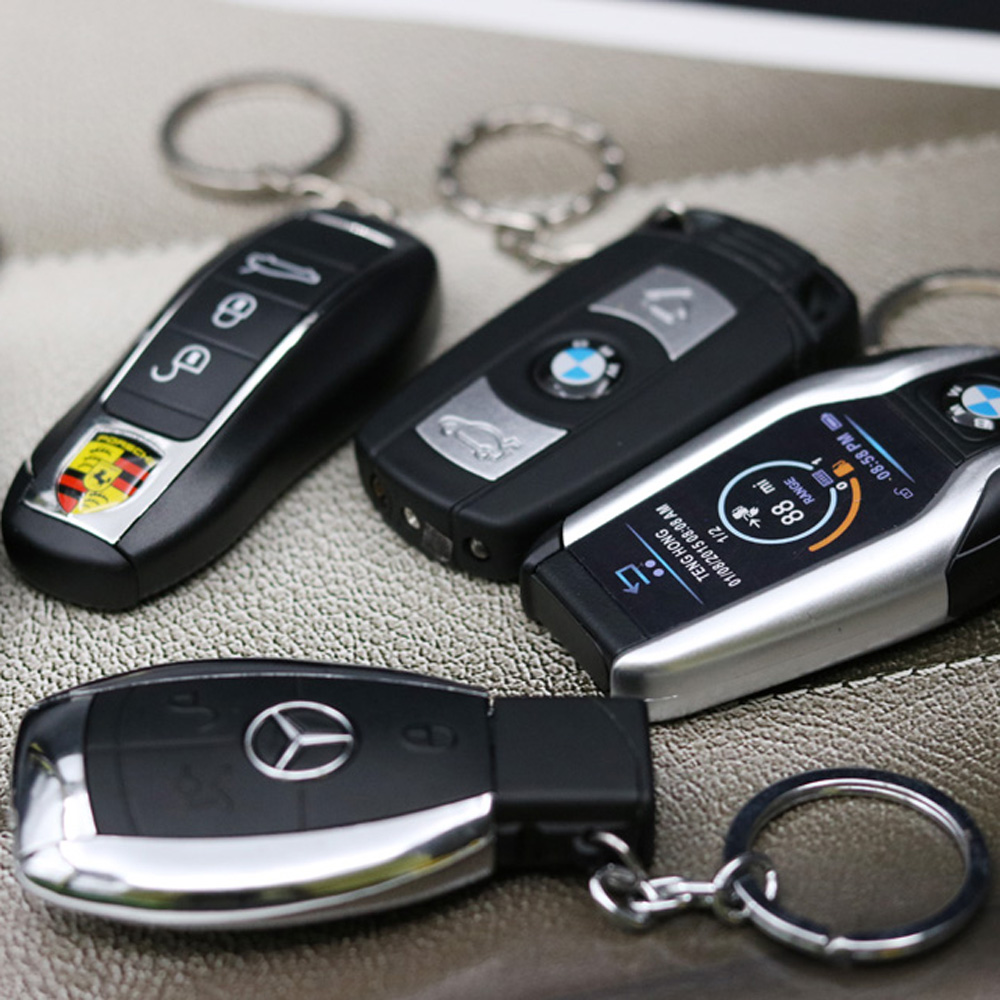 时尚车钥匙造型打火机创意个性装酷收藏充气打火机