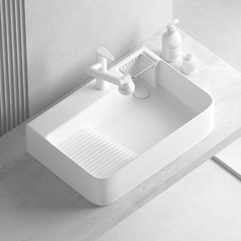 roca乐家卫浴盖普32747p00c嵌入式洗脸盆单孔台盆550mm台上盆 原价