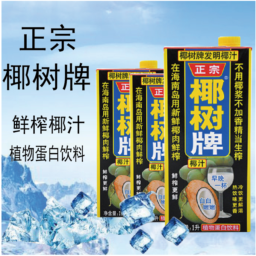 椰树海南特产椰树椰子汁椰奶植物蛋白饮料245ml单瓶纸盒装果汁 椰树牌