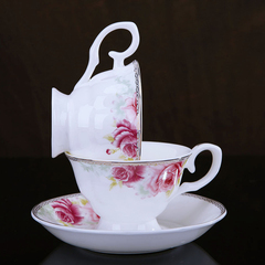 景德镇陶瓷器 咖啡器具 骨瓷套具 咖啡壶 杯套装 浪漫玫瑰新款