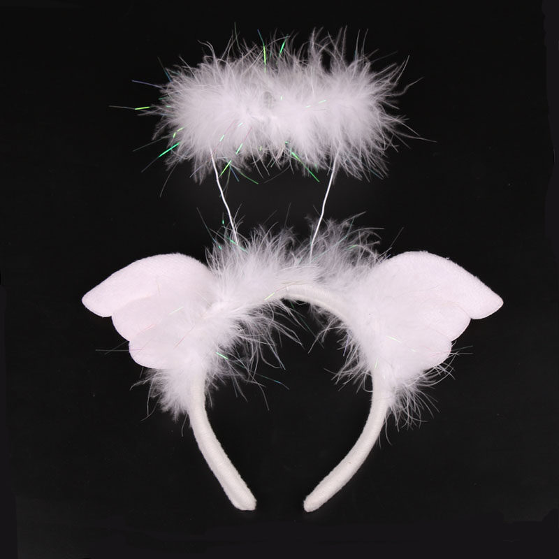 超萌发饰女可爱卖萌发卡清新甜美动物发箍卡通小天使头饰头箍饰品