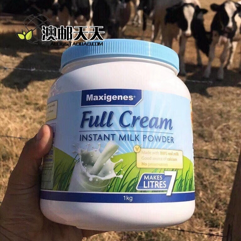 澳洲Maxigenes美可卓蓝胖子全脂高钙奶粉1kg补钙补维D维A成年人在类目 咖啡/麦片/冲饮, 成人奶粉中 - 来自Buy2taobao.com提供专业的淘宝代购服务
