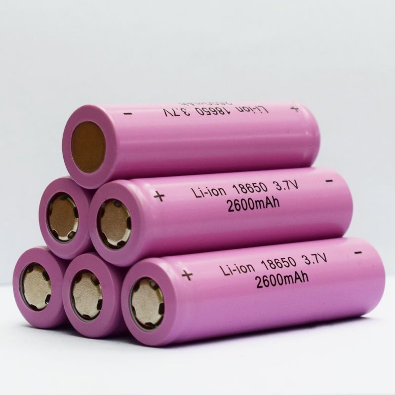 18650平头锂电池可充电2600毫安大容量充电宝手电筒小风扇电池3.7