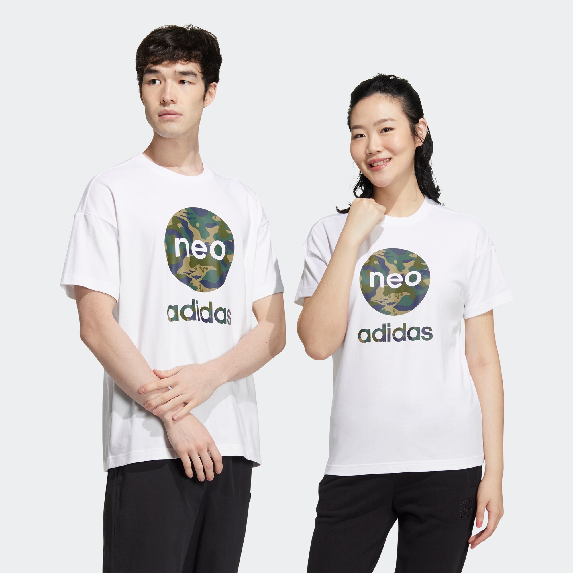 Adidas阿迪达斯男2023运动休闲透气舒适圆领短袖T恤HN8750 HN8752