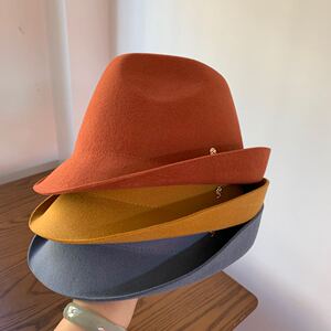 韩国秋冬砖红蓝色墨绿羊毛礼帽女英伦复古小帽毛呢帽子欧美爵士帽