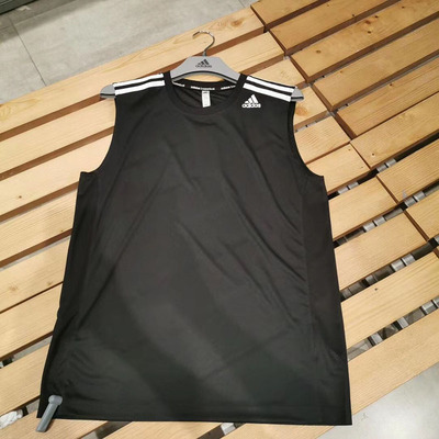 阿迪达斯背心男2021夏季新款品牌运动上衣篮球速干无袖T恤 F84546
