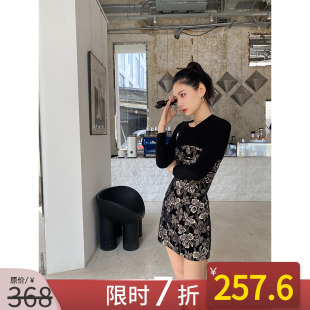 NANASTORE连衣裙女2024春季新款抹胸A字裙短款小个子碎花裙子