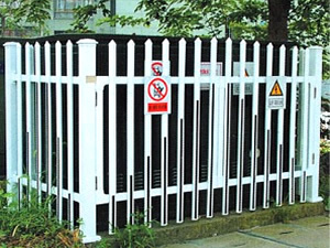 定制PVC塑钢护栏变电箱隔离栏杆机房围栏变压器配电房电柜防护栏