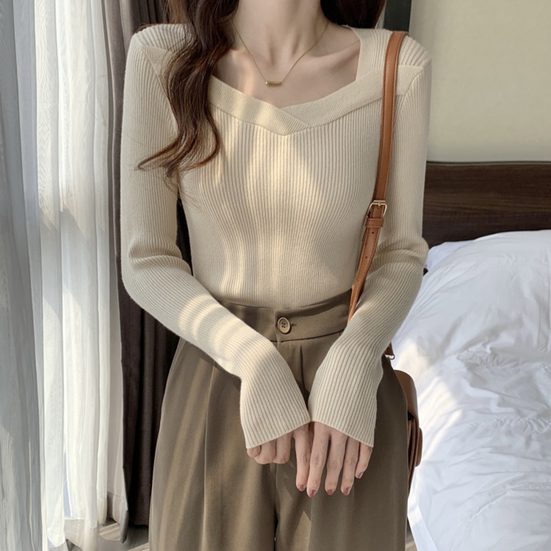 大码v领上衣女胖mm