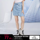 t区绫致Vero Moda2024春夏新款百搭不对称牛仔半裙女