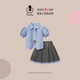 D.Bkyer女童夏季套装学院风jk裙子儿童制服衬衫大童学生女孩短裙