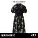 太平鸟2024夏季新款主题纹样收腰连衣裙A1FAC3218