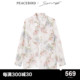 【商场同款】太平鸟2024年夏季新款Daria Song联名花卉纹样衬衫