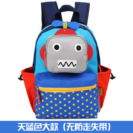 韩版儿童书包幼儿园背包小书包男冠军小熊机器人1-3岁宝宝书包女
