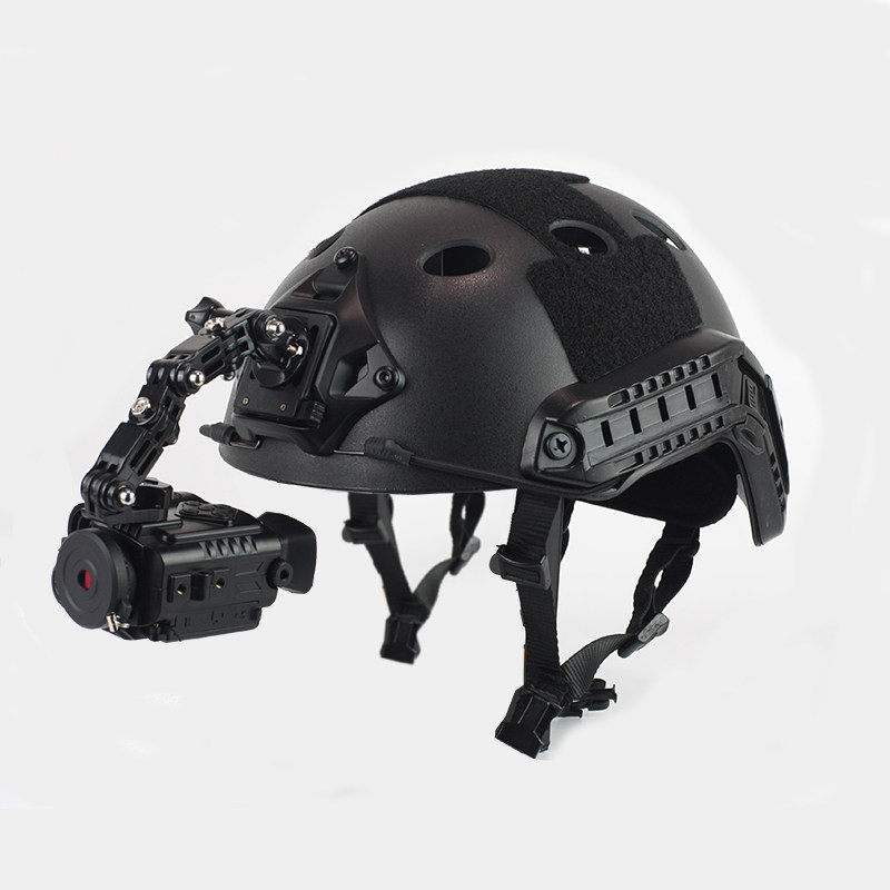 迷你型红外线头盔数码夜视仪头戴式单兵p4高清全黑昼夜间望远镜