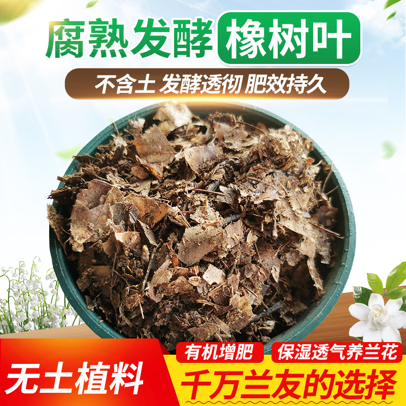 腐熟发酵橡树叶无虫有机腐殖土花泥种菜盆栽君子兰植料通用营养土