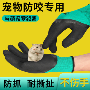 防咬手套仓鼠用品儿童宠物动物专用抓鼠防刺耐磨猫剪指甲防抓防咬