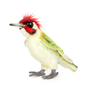 澳洲hansa进口正版仿真动物毛绒玩具小鸟公仔鸟类玩偶6300啄木鸟