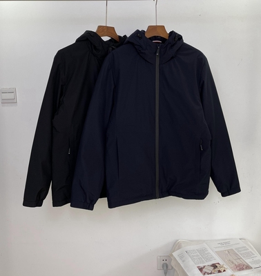 纯元好货~剪标防风防水白鸭绒男士商务休闲连帽轻薄羽绒服 外套冬