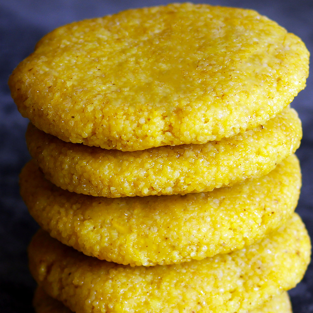 小米粑粑小米糍粑石臼打红糖糍粑纯糯米手工贵州湖南湖北特产小吃