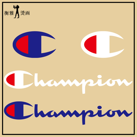 潮牌t恤logo字母标志热转印柯式烫画图案衣服贴烫印贴花补丁贴