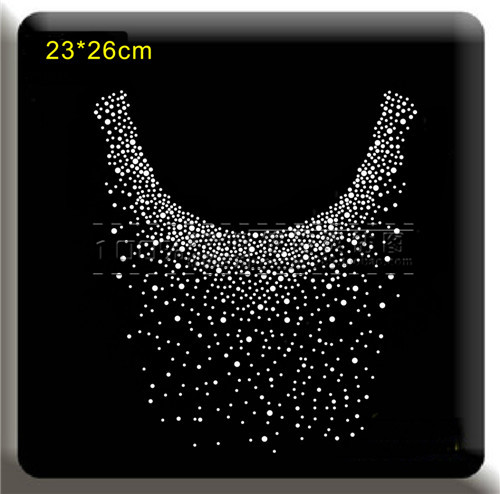 烫钻满天星圆形领花图案针织背心毛衫羊绒衫短袖其他配件