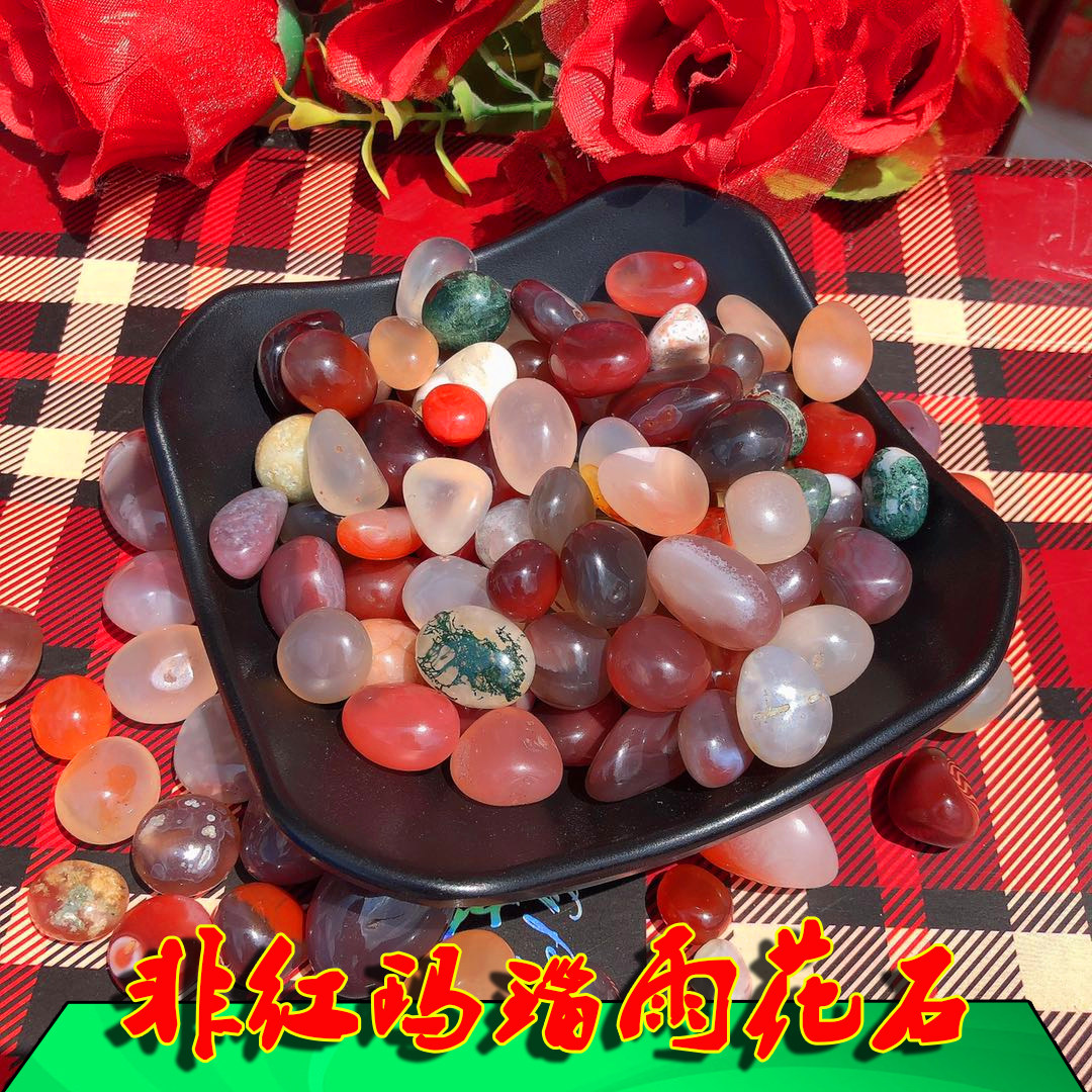 特价鹅卵石鱼缸_雨花石鹅卵石原石天然五彩石多肉铺面花盆栽造景鱼缸