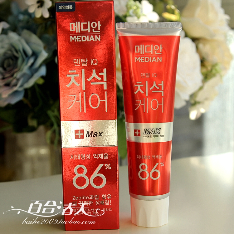 韩国正品爱茉莉麦迪安86牙膏 牙龈牙周护理 清新口气 红色在类目 洗护清洁剂/卫生巾/纸/香薰, 洗发沐浴/个人清洁, 口腔护理, 牙膏中 - 来自Buy2taobao.com提供专业的淘宝代购服务