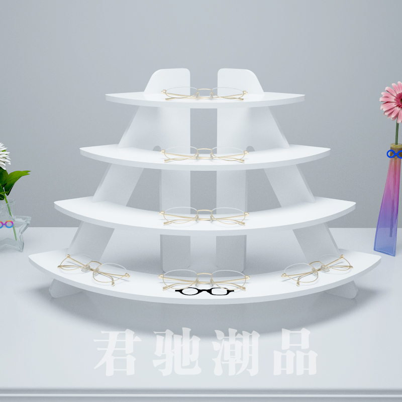 君驰潮品眼镜店柜台橱窗创意陈列展示道具太阳镜墨镜陈列展示架子