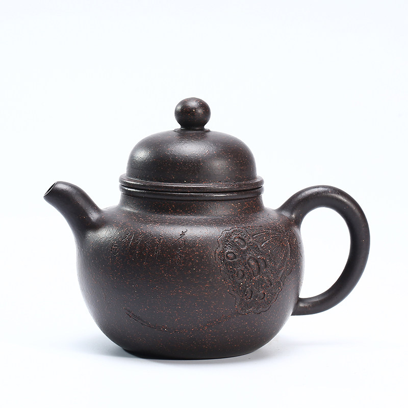 【掇子】工艺美术员 魏顺妹 宜兴紫砂壶茶壶 稀有铁金砂 精美浮雕