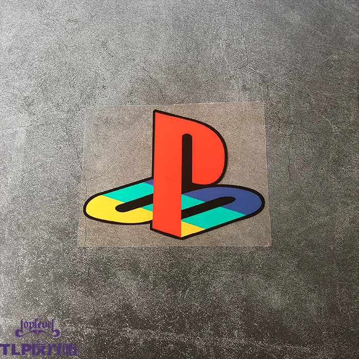tlp反光车贴 playstation ps2标志logo怀旧主机单机游戏防水贴纸