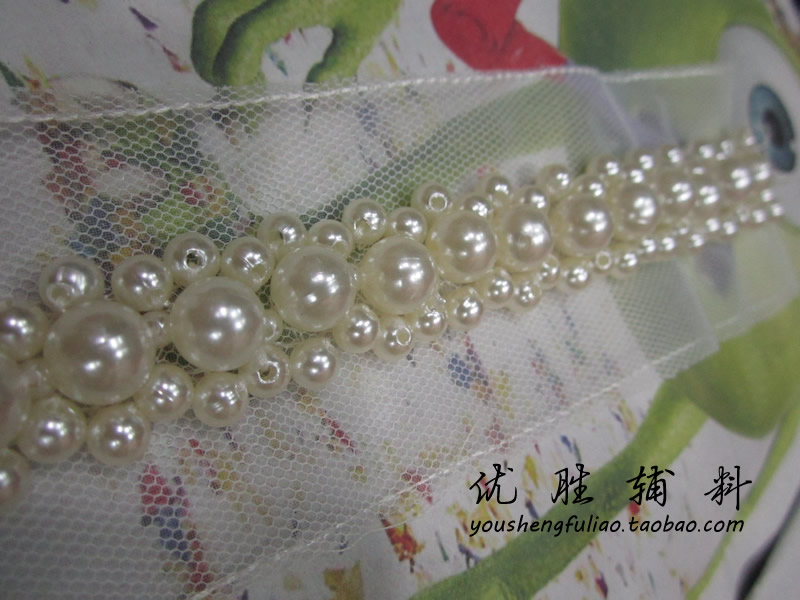 白色钉珠蕾丝珍珠花边出口重工复古手工花边 优胜辅料|ruв категории домашний ткань, швейная diy материалов, инструментов и готовой продукции, швейная diy аксессуары/аксессуары/аксессуары, кружева - от Buy2taobao.com для оказания профессиональной услуги покупки агента Taobao