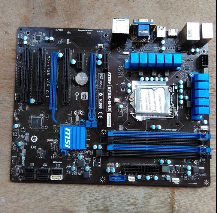 msi微星b75ag431155针b75主板支持纳米e31230主板