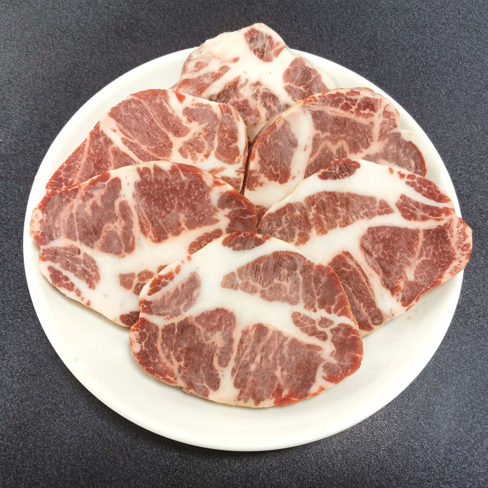 伊比利亚黑猪梅花肉切片装500g猪颈肉橡果喂养西班牙进口