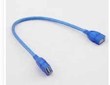 笔记本USB2.0接口延长线 短版USB充电数据线 USB母对母