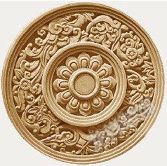 砂岩浮雕圆形花板砂岩电视背景墙酒店装饰装饰花板居家装饰