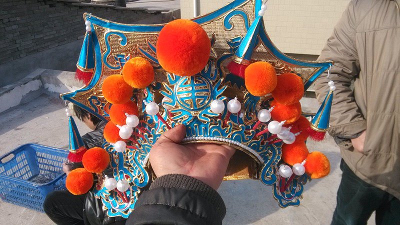 戏曲京剧北京八角八面头饰霸王盔头服装民族服装