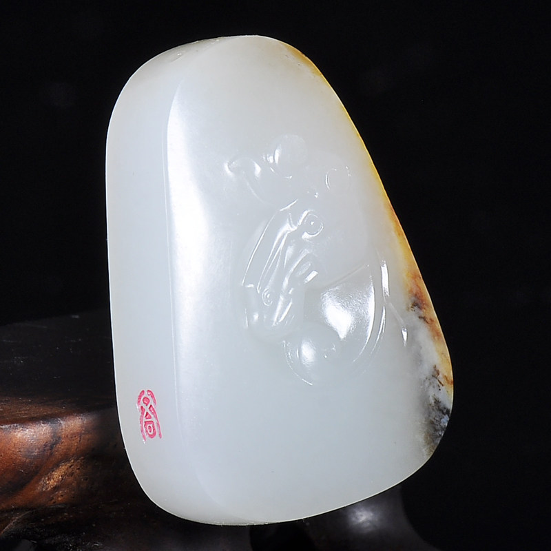 国家级玉雕大师【范同生】和田玉籽料羊脂白玉挂件 马 23g