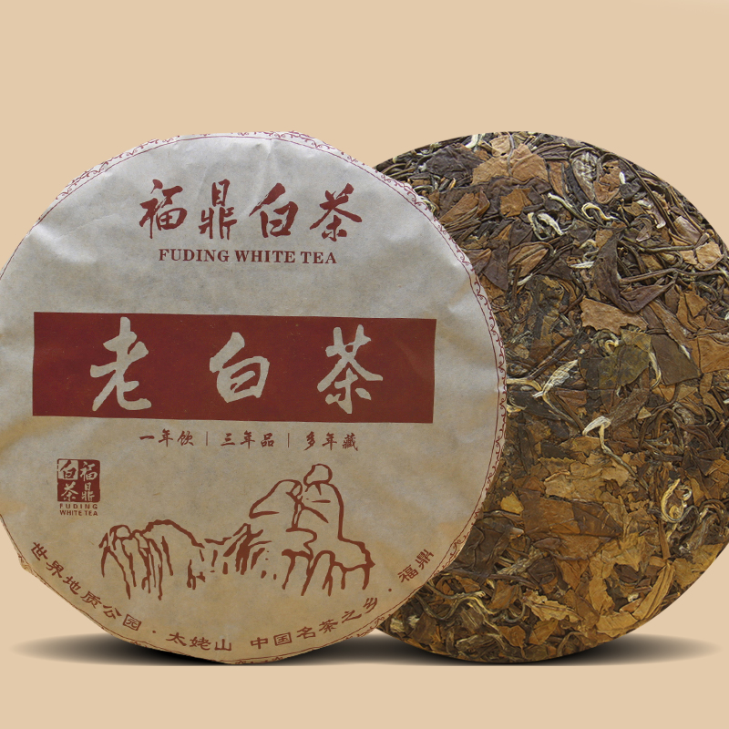 十福缘福鼎白茶陈年老寿眉茶饼350