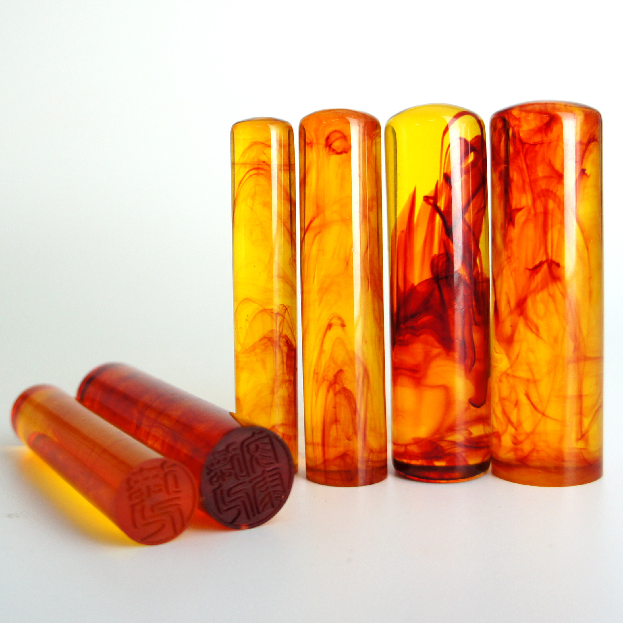 树脂琥珀刻印章定制制作名字个人姓名日本留学生篆刻个性包邮闲章