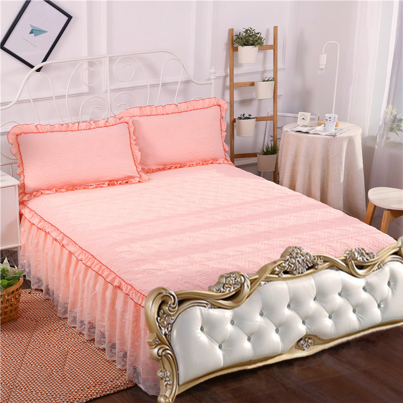 欧式无床尾夹棉蕾丝床裙床罩双人加厚加棉单件席梦思床套防尘套|ruв категории постельные принадлежности, подзор - от Buy2taobao.com для оказания профессиональной услуги покупки агента Taobao