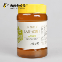 包邮 杨氏蜜蜂园 天然油菜花蜂蜜1400克 通便润燥春蜜 新货