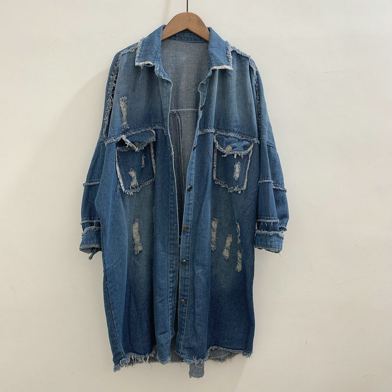 特价破烂牛仔外套