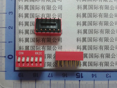6位拨码开关 2.54mm脚距 平拨拨码器 全新 5元=10个 电子元件