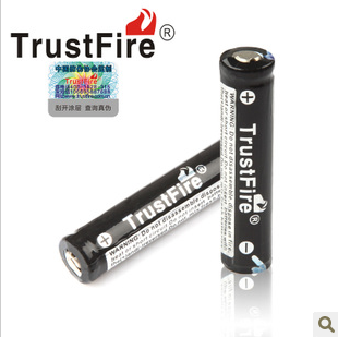 TrustFire 10440充电锂电池350mA毫安3.7V电子喉迷你电筒带保护板