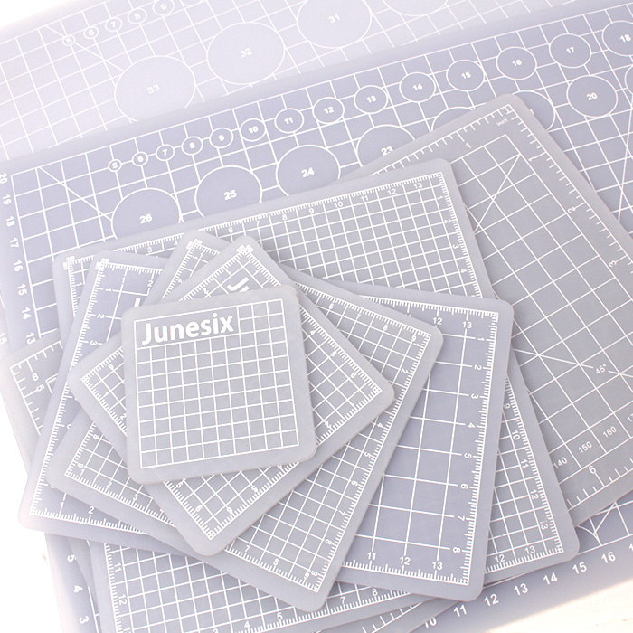 半透明手帐切割A3/A4/A5小正方形手工用品和纸胶带橡皮砖章子垫板